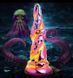 Фэнтезийный фаллоимитатор стеклянный Creature Cocks Enchanting Rainbow Glass Dildo (диаметр 4 см) картинка 5