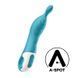 Вібратор для точки А та G з текстурованим стволом Satisfyer A-Mazing 2 Turquoise (діаметр 4,3 см) зображення