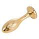 Анальная пробка ребриста LOCKINK SEVANDA Pearl Pear-shape Anal Plug (диаметр 2,3 см) картинка 5