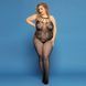 Сітчастий бодістокінг JSY &laquo;Відверта Мадлен&raquo; Plus Size, Black картинка 4