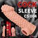 Насадка на член з отвором для мошонки Kokos Cock Sleeve CS 004, розмір M картинка 10