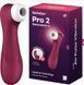 Вакуумний кліторальний стимулятор з вібрацією Satisfyer Pro 2 Generation 3 with Liquid Air Wine Red картинка 2