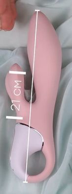Вибратор-кролик надувной Satisfyer Air Pump Bunny 3 (диаметр 4-5,5 см) картинка