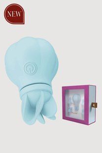 Вибратор с вращающимися насадками Adrien Lastic Caress Blue картинка