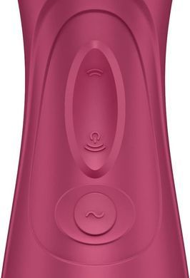 Смарт вакуумний кліторальний стимулятор з вібрацією Satisfyer Pro 2 Generation 3 with Liquid Air Connect App Wine Red зображення
