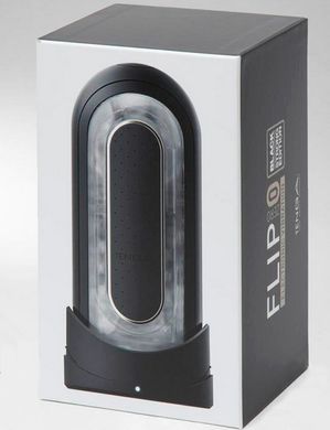 Мастурбатор с вибрацией Tenga Flip Zero Electronic Vibration Black (2 смазки в комплекте) картинка