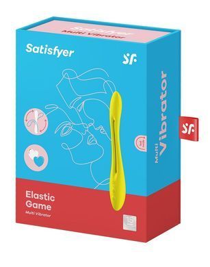 Универсальный гибкий вибратор для пар Satisfyer Elastic Game Yellow (диаметр 2 см) картинка