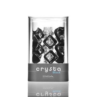 Мастурбатор прозорий зі стимулюючими щільними блоками TENGA Crysta Block зображення
