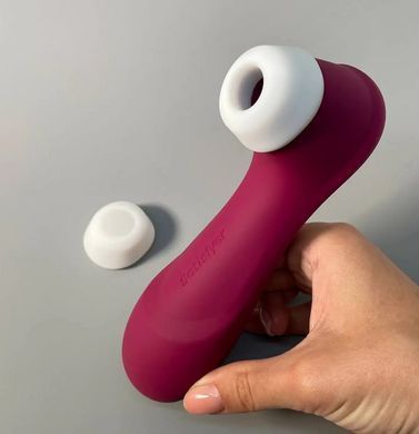 Смарт вакуумний кліторальний стимулятор з вібрацією Satisfyer Pro 2 Generation 3 with Liquid Air Connect App Wine Red зображення
