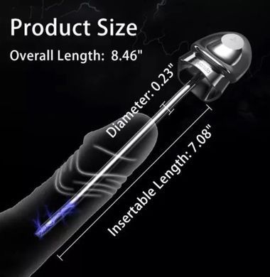 Уретральный зонд LOCKINK SEVANDA Vibrating & E-stim Metal Urethral Sounding White (диаметр 0,6 см) картинка