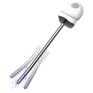 Уретральный зонд LOCKINK SEVANDA Vibrating & E-stim Metal Urethral Sounding White (диаметр 0,6 см) картинка