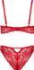 Кружевной комплект Passion DENELIA SET red, размер S/M картинка 4