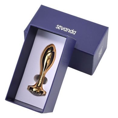 Анальная пробка - роза LOCKINK SEVANDA Pearl Rose-shape Anal Plug (диаметр 2,3 см) картинка