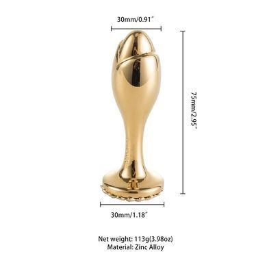 Анальная пробка - роза LOCKINK SEVANDA Pearl Rose-shape Anal Plug (диаметр 2,3 см) картинка