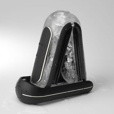 Мастурбатор з вібрацією Tenga Flip Zero Electronic Vibration Black (2 змазки в комплекті) зображення