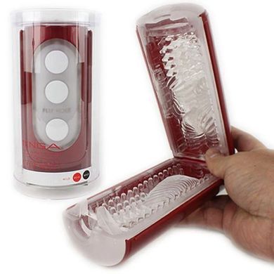 Мастурбатор с управлением давления Tenga Flip Hole Red (3 смазки в комплекте) картинка