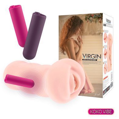 Мастурбатор вагіна з вібрацією Kokos Virgin Vibe зображення