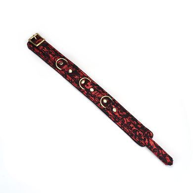 Кожаный ошейник с кружевом + поводок Liebe Seele Victorian Garden Collar with Leash картинка