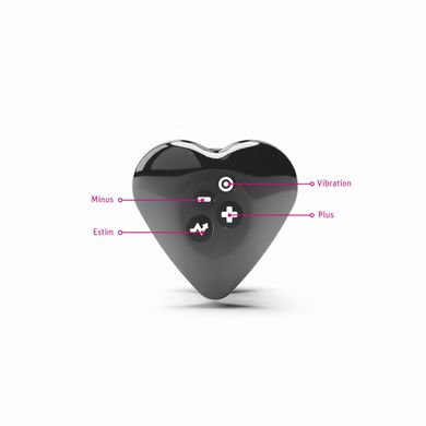 Вібратор для клітора з електростимуляцією Mystim Heart's Desire Black Edition зображення