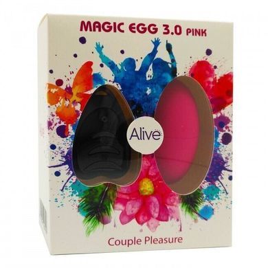 Віброяйце Alive Magic Egg 3.0 Pink з пультом ДУ (робота від батарейок) зображення