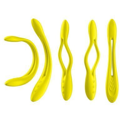 Универсальный гибкий вибратор для пар Satisfyer Elastic Game Yellow (диаметр 2 см) картинка