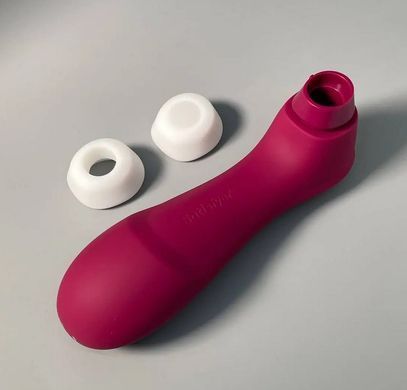 Смарт вакуумний кліторальний стимулятор з вібрацією Satisfyer Pro 2 Generation 3 with Liquid Air Connect App Wine Red зображення