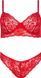 Кружевной комплект Passion DENELIA SET red, размер S/M картинка 3