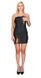 Міні-сукня з екошкіри зі шнурівкою + трусики Passion Celine Chemise black, розмір 4XL/5XL картинка 5