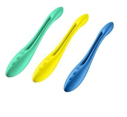 Универсальный гибкий вибратор для пар Satisfyer Elastic Game Yellow (диаметр 2 см) картинка