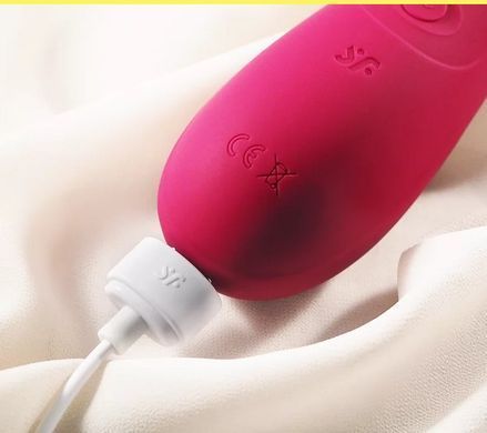 Смарт вакуумний кліторальний стимулятор з вібрацією Satisfyer Pro 2 Generation 3 with Liquid Air Connect App Wine Red зображення