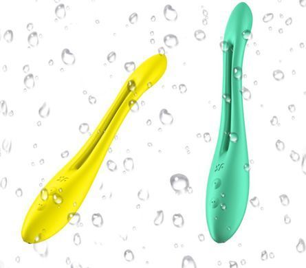 Универсальный гибкий вибратор для пар Satisfyer Elastic Game Yellow (диаметр 2 см) картинка