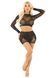 Комплект зі стразами: топ та спідничка Leg Avenue Rhinestone Crop Top and Mini Skirt One Size, Black картинка 4