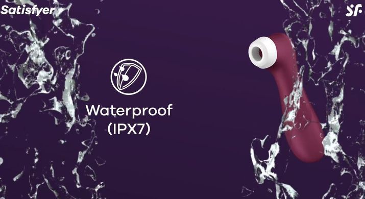 Смарт вакуумний кліторальний стимулятор з вібрацією Satisfyer Pro 2 Generation 3 with Liquid Air Connect App Wine Red зображення