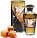Масло согревающее съедобное Shunga APHRODISIAC WARMING OIL Caramel Kisses (Карамель) 100 мл картинка 1