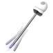 Уретральный зонд LOCKINK SEVANDA Vibrating & E-stim Metal Urethral Sounding White (диаметр 0,6 см) картинка 3