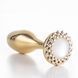 Анальная пробка - роза LOCKINK SEVANDA Pearl Rose-shape Anal Plug (диаметр 2,3 см) картинка 5