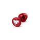 Анальная пробка со стразом Diogol Anni R Heart Red Кристалл 30мм картинка