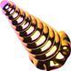 Фентезійний фалоімітатор скляний Creature Cocks Twilight Rainbow Glass Dildo (діаметр 5,1 см) картинка 5