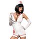 Рольовий костюм медсестри Obsessive Emergency dress + stethoscope, розмір S/M картинка 1