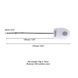Уретральный зонд LOCKINK SEVANDA Vibrating & E-stim Metal Urethral Sounding White (диаметр 0,6 см) картинка 11
