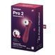 Смарт вакуумний кліторальний стимулятор з вібрацією Satisfyer Pro 2 Generation 3 with Liquid Air Connect App Wine Red картинка 24