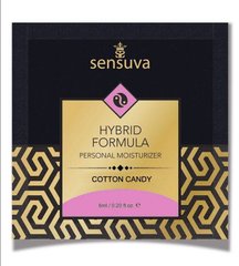 Пробник лубриканту їстівного Sensuva - Hybrid Formula Cotton Candy, солодка вата (6 мл) зображення