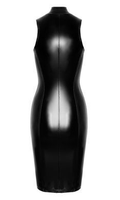 Платье миди на молнии Noir Handmade F337 Powerwetlook midi dress, размер S картинка
