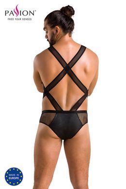 Чоловіче боді з сіткою Passion 045 BODY VICTOR black, розмір L/XL зображення