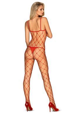 Бодістокінг у велику сітку Obsessive Bodystocking N102, розмір S/M/L зображення