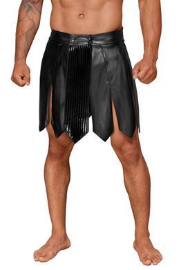 Чоловіча спідниця гладіатора Noir Handmade H053 Eco leather men's gladiator skirt, розмір S зображення