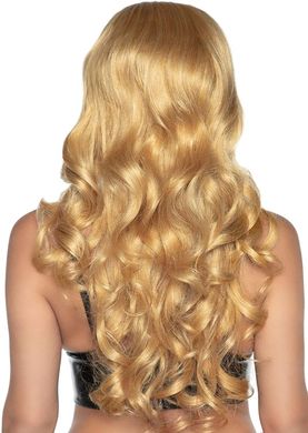 Перука довга хвиляста з косою Leg Avenue Long curly bang wig with braid Blonde зображення