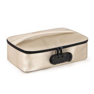 Вместительный кейс для игрушек с кодовым замком Dorcel DISCREET BOX LUXURY GOLD картинка