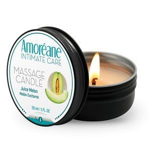 Массажная свеча Amoreane Juicy Melon, сочная дыня (30 мл) картинка