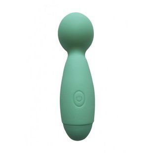 Міні-вібромасажер мікрофон Wooomy Smally Mini Wand Turquoise зображення